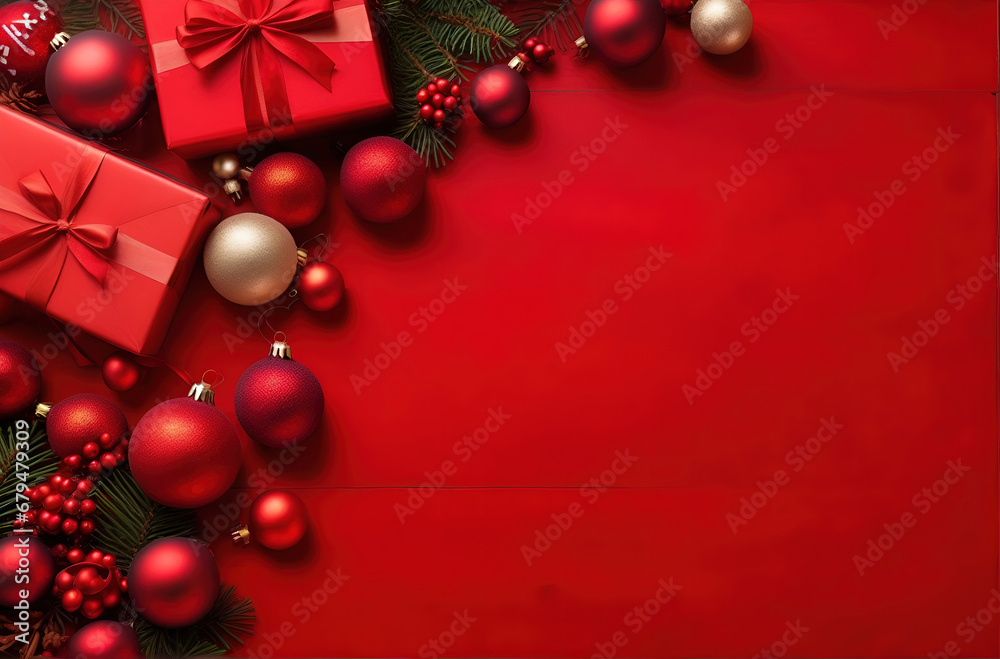 ai generative, cozy Merry Christmas background or happy New Year background.