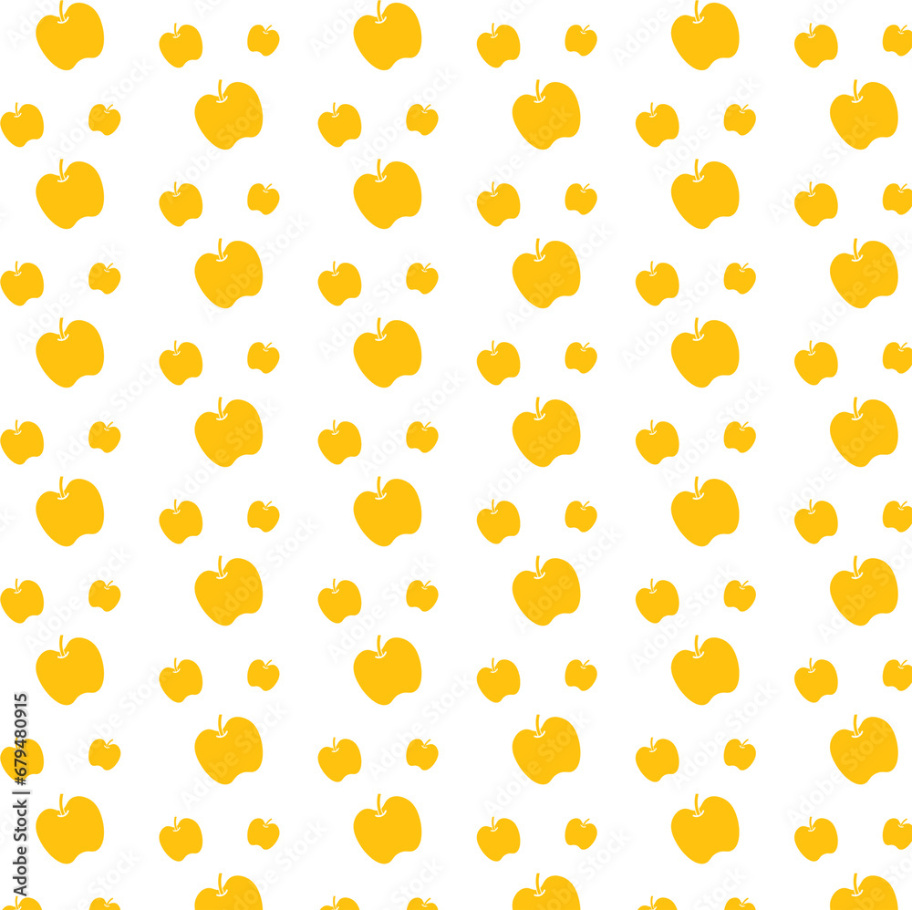 Digital png illustration of yellow apples repeated on transparent background Digital png illustration of yellow apples repeated on transparent background