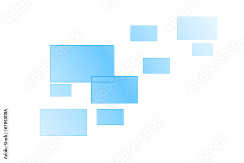 Digital png illustration of blue screens on transparent background