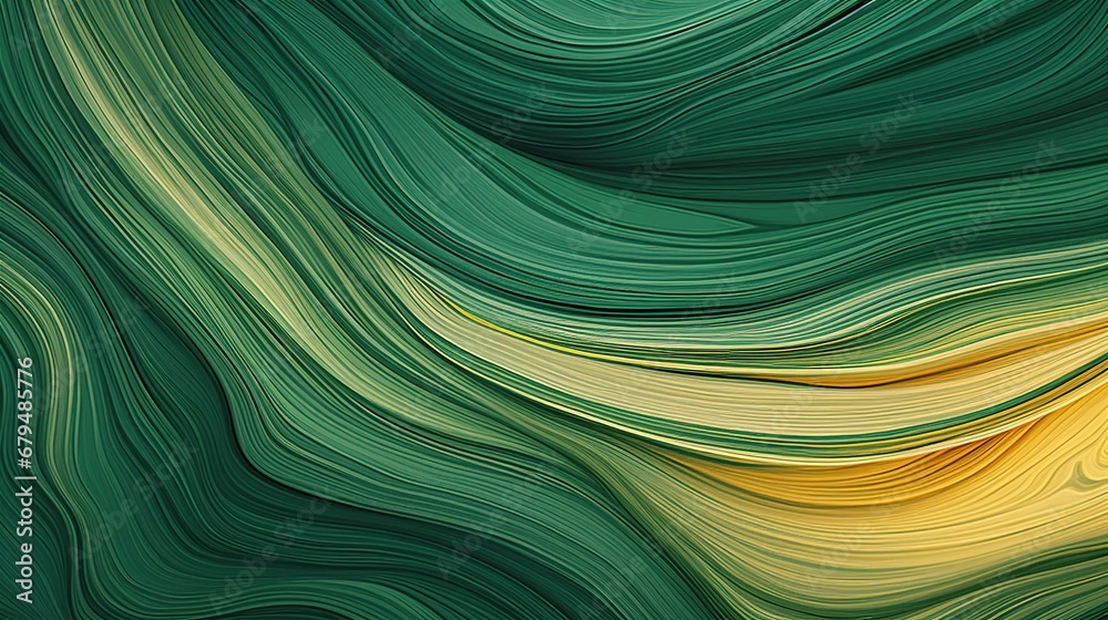 Abstract wood texture background with intricate grain patterns, vibrant green palette, conveying a strong connection to nature, sustainability. Digital illustration, fine detail brushes.