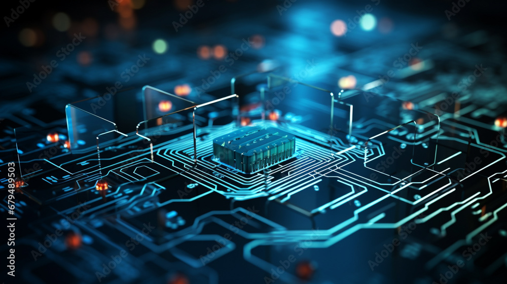 electronic circuit board HD 8K wallpaper Stock Photographic Image 