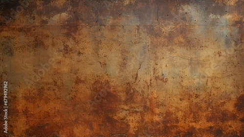 vintage wall gold background, Rusty backdrop. metal old grunge rusty texture, photo