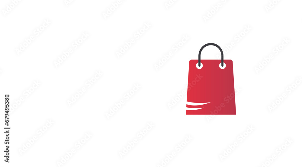 Modern Online Shopping bag logo design, Vector illustration Modern Online Shopping bag logo design, Vector illustration