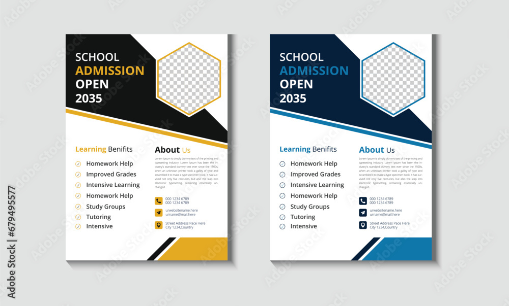 school flyer Design school flyer Design
