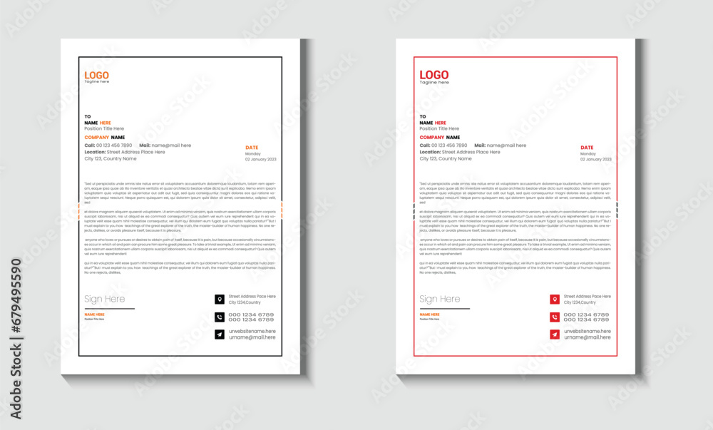 Simple Letterhead Design