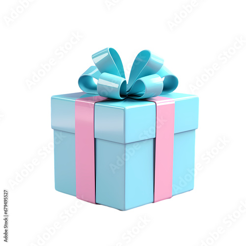 Gift box on transparent background, Christmas, holiday decoration material, vector illustration © ma
