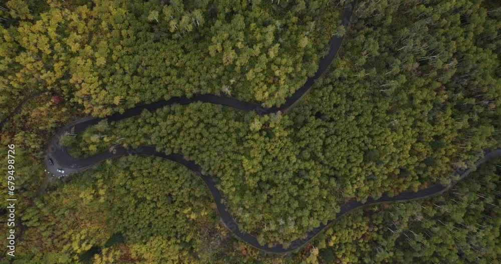 Aerial Shot Of Alpine Loop In American Fork Canyon, Utah Aerial Shot Of Alpine Loop In American Fork Canyon, Utah