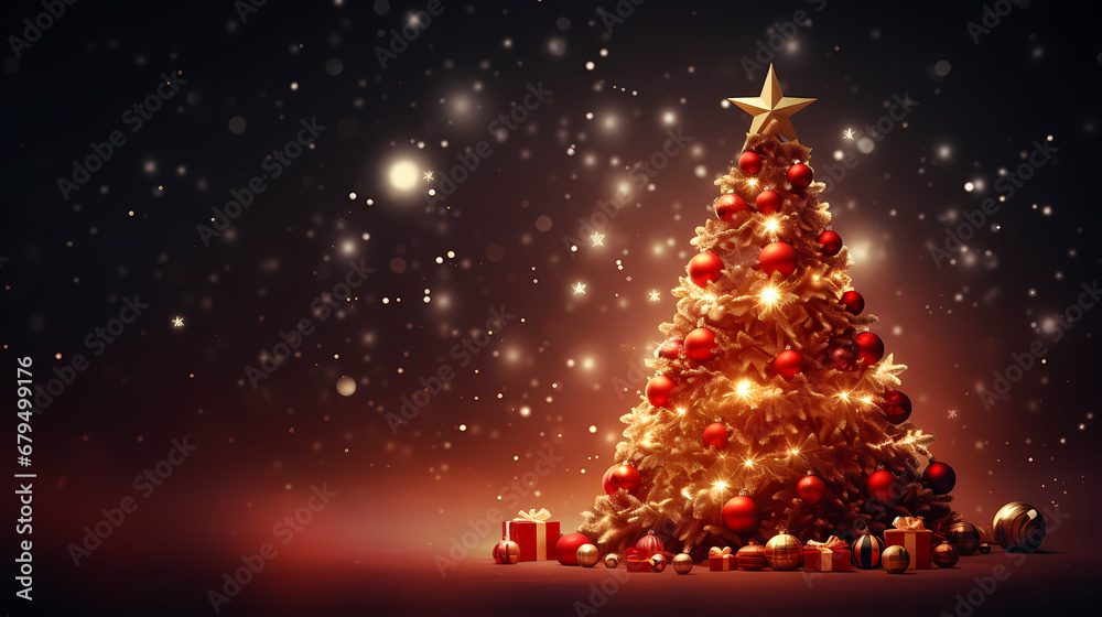 Christmas background, Christmas and holiday decoration materials, PPT background