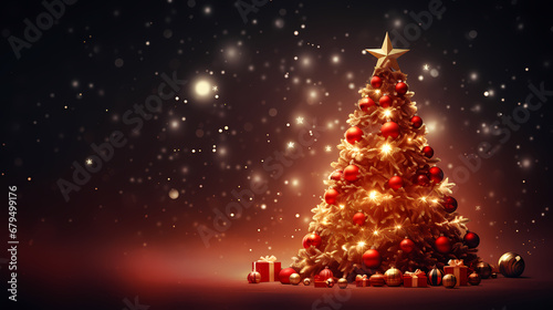 Christmas background, Christmas and holiday decoration materials, PPT background © ma