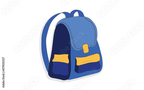 Bag vector , Bag illustration , vector illustration , school bag vector 
