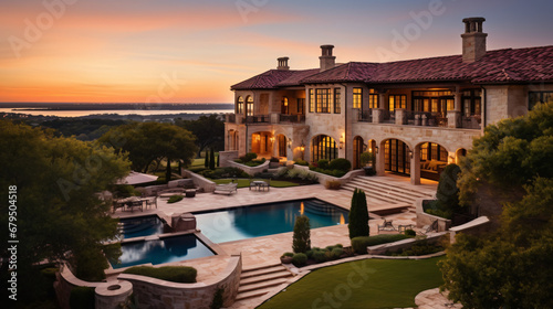 A grand and opulent luxurious mansion © Little