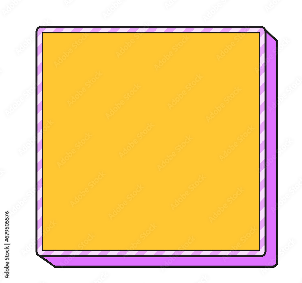 Retro sticker box chat pop art style 90s