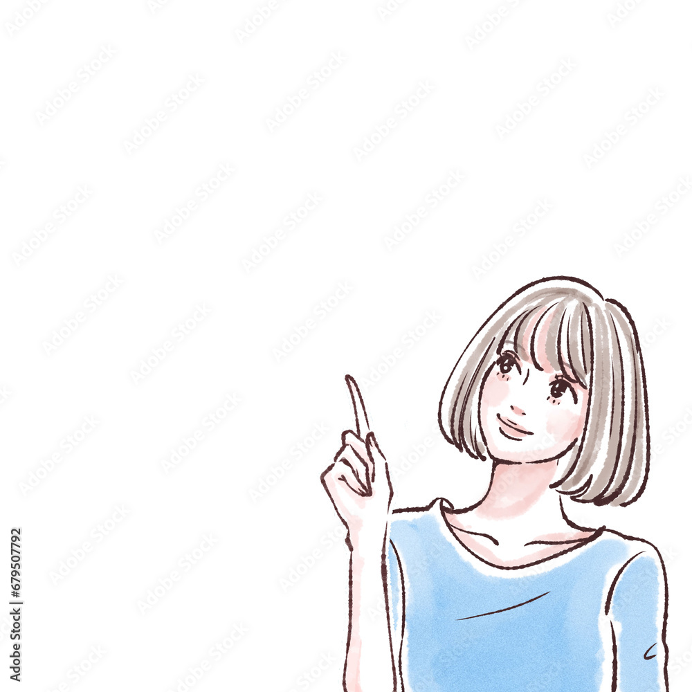女性・女の子のイラスト素材 女性・女の子のイラスト素材