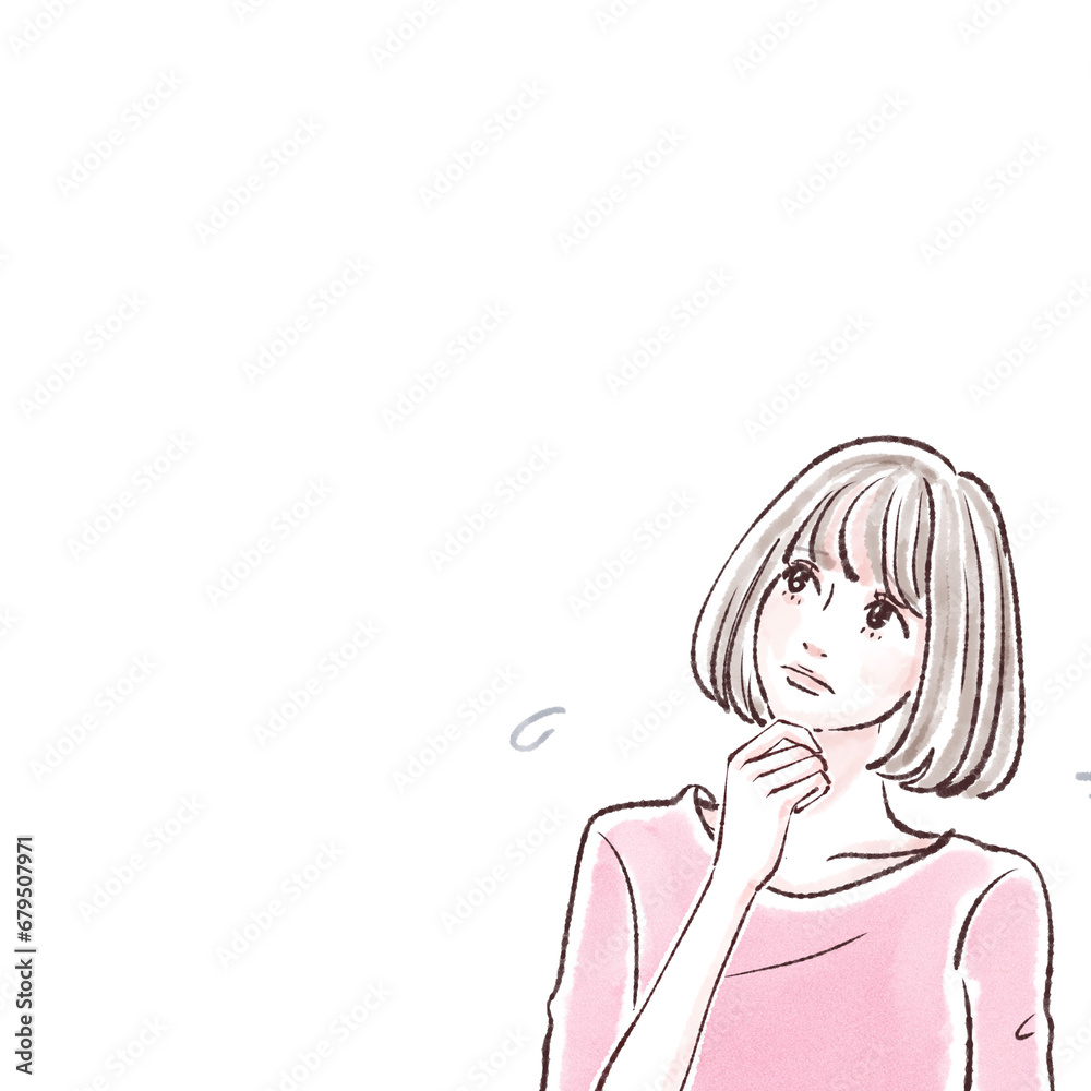 女性・女の子のイラスト素材 女性・女の子のイラスト素材