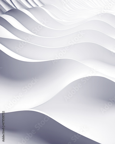 3D wave light and shade background, generative ai illustration
