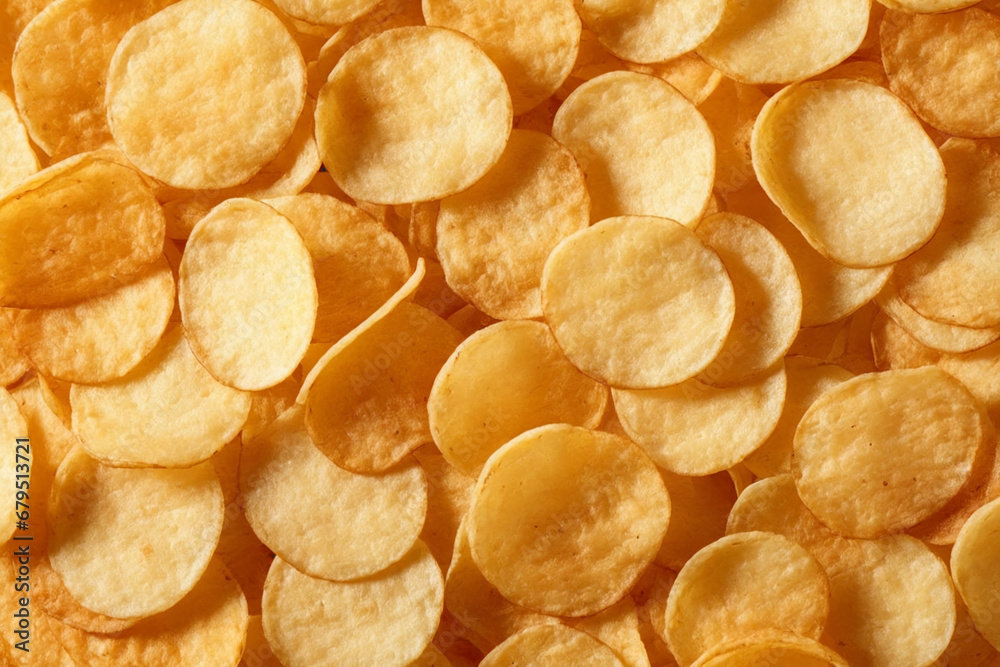 Crispy potato chips snack Crispy potato chips snack