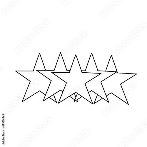 Fototapeta Naklejka Na Ścianę i Meble -  Hand Drawn Star Sketch 