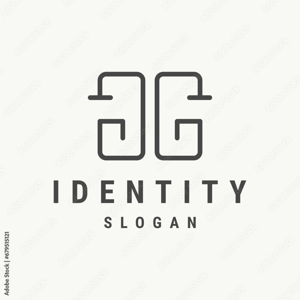 letter gg logo icon design template flat vector letter gg logo icon design template flat vector