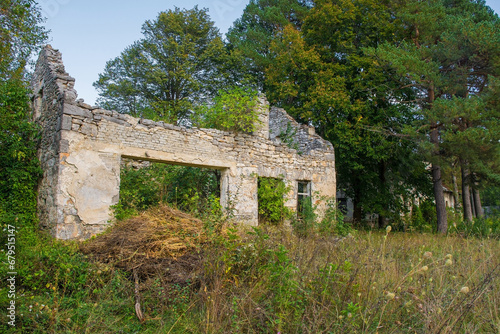 A building in a small abandoned village in Vodenica near Brestovac in the Bosanski Petrovac municipality, Una-Sana Canton, Federation of Bosnia and Herzogovina photo