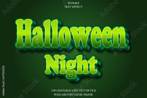Halloween Night Editable Text Effect