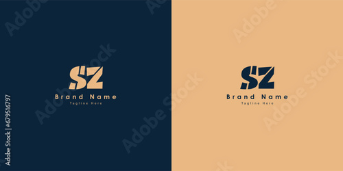 SZ Letters vector logo design