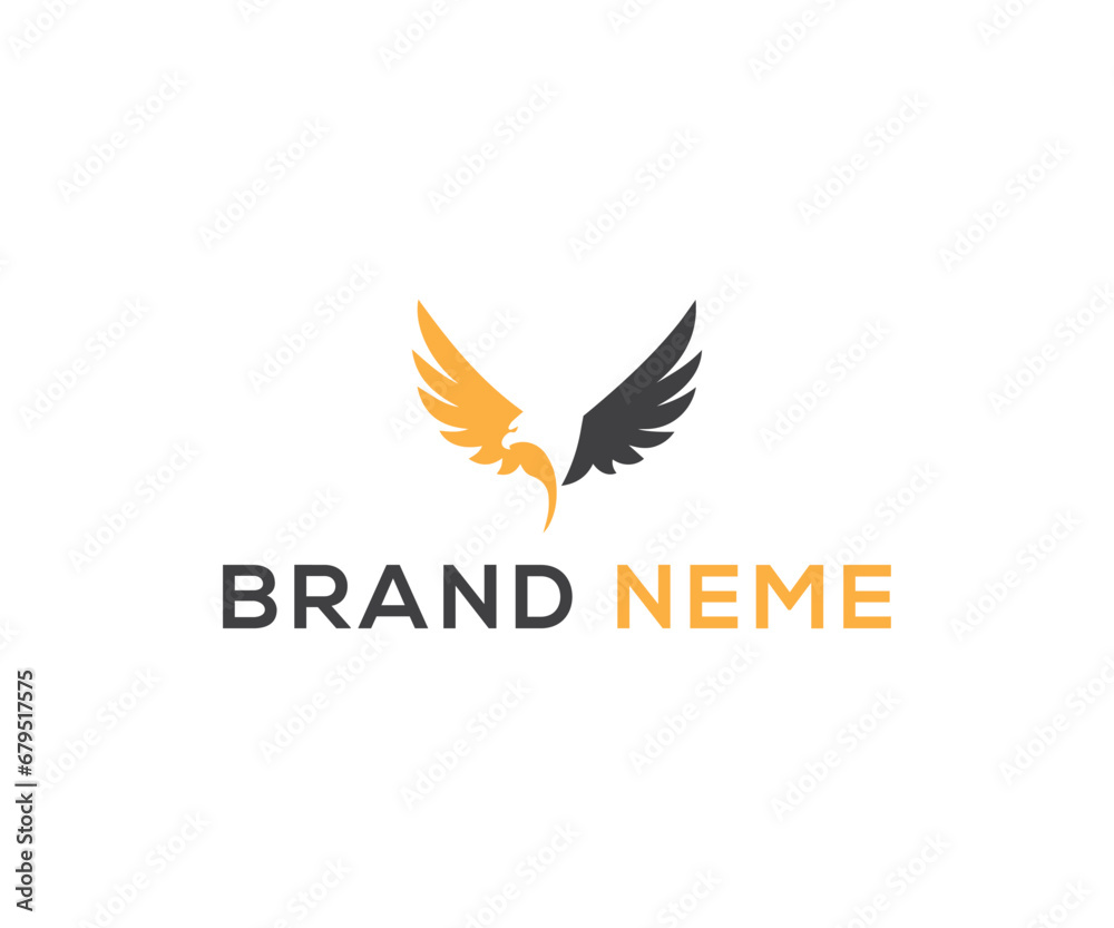 Fototapeta premium phoenix logo vector design