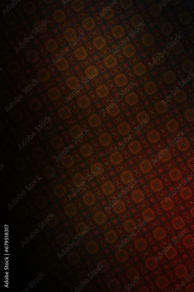 Abstract background with a pattern in the form of square tiles in red and black colors
