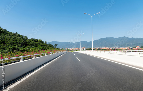 Background of empty asphalt road
