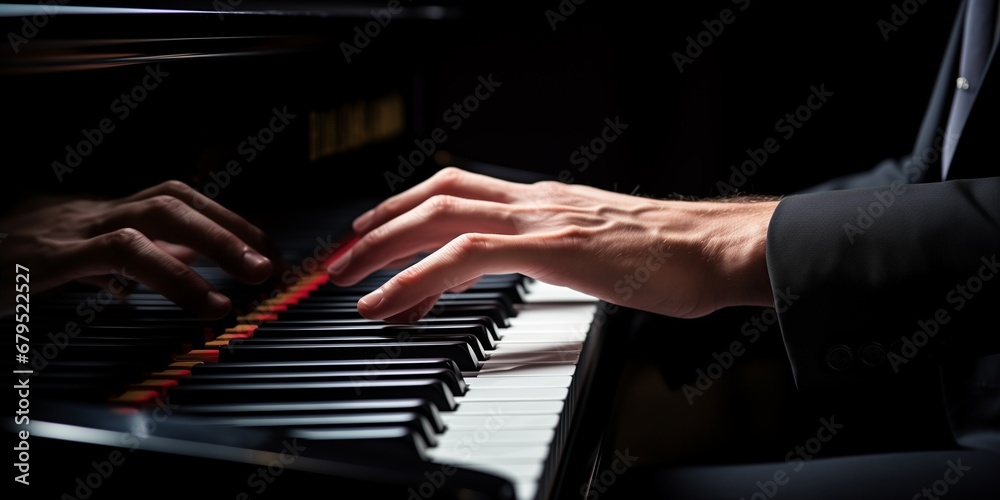 Fototapeta premium playing the piano