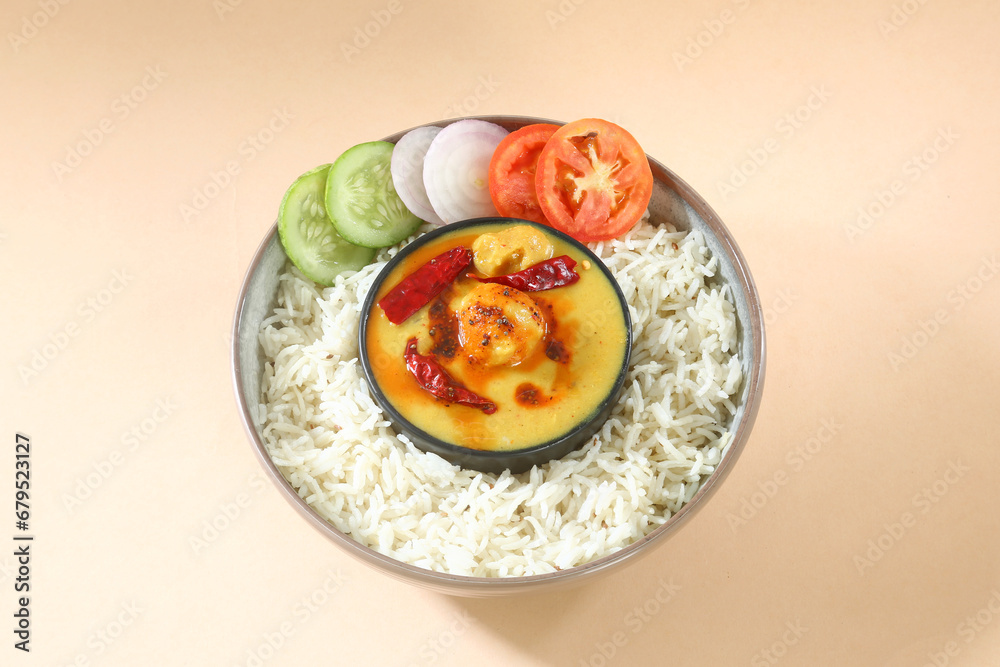 Kadhi chawal or karhi chawal, Indian Dish