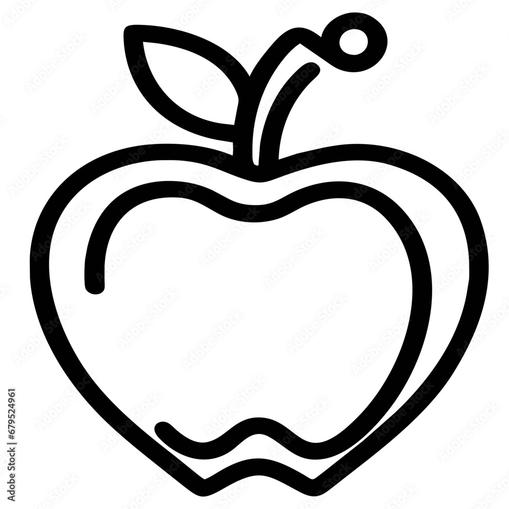apple and heart apple and heart