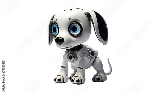 Artificial Pooch Snapshot On Transparent Background