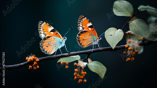 A picture of a couple of butterflies
