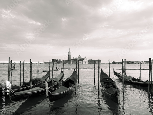 Venice and gondolas in Black and white © Gorjan