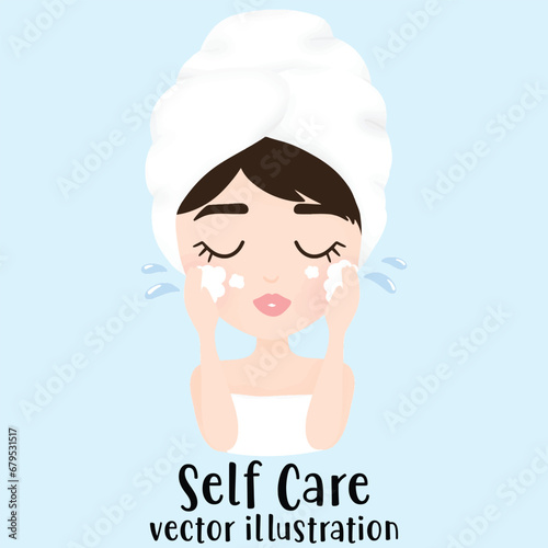 Facial Mask, woman face, self care, Skin care