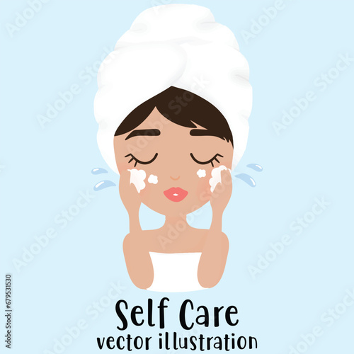 Facial Mask, woman face, self care, Skin care