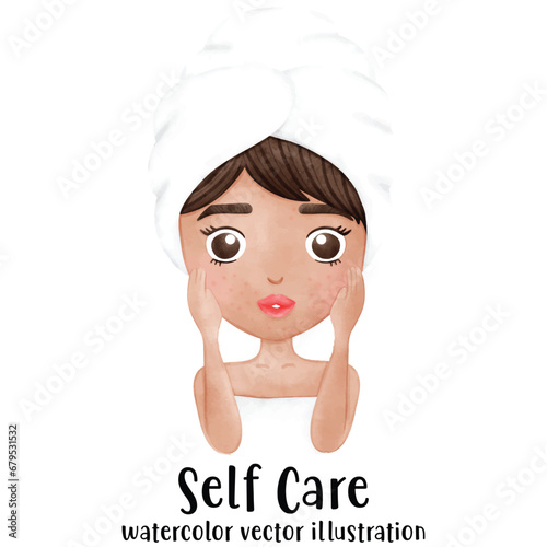 Facial Mask, woman face, self care, Skin care