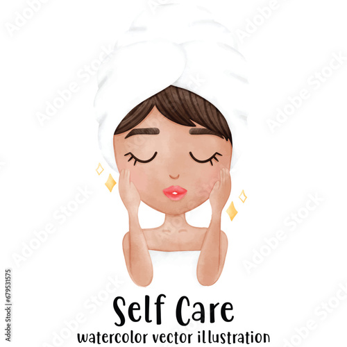 Facial Mask, woman face, self care, Skin care