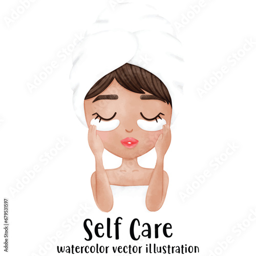 Facial Mask, woman face, self care, Skin care