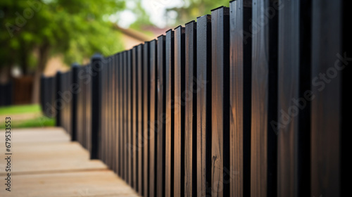 A picture of a wooden fence