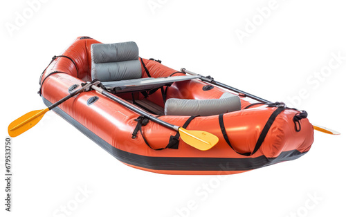 Two-Person Inflatable Canoe On Transparent PNG