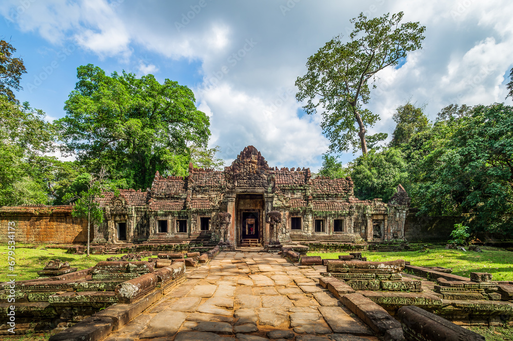 Ancient Preah Khan Temple, Angkor Thom, Siem Reap,  Cambodia.