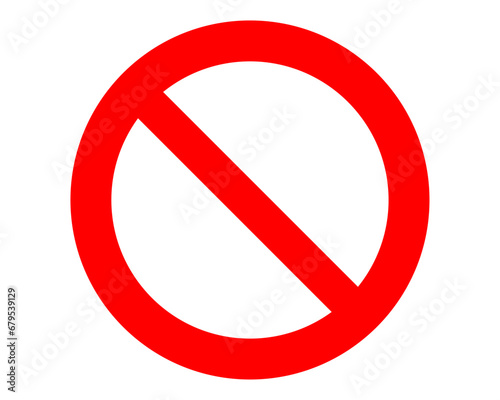 Verbotsschild Leer