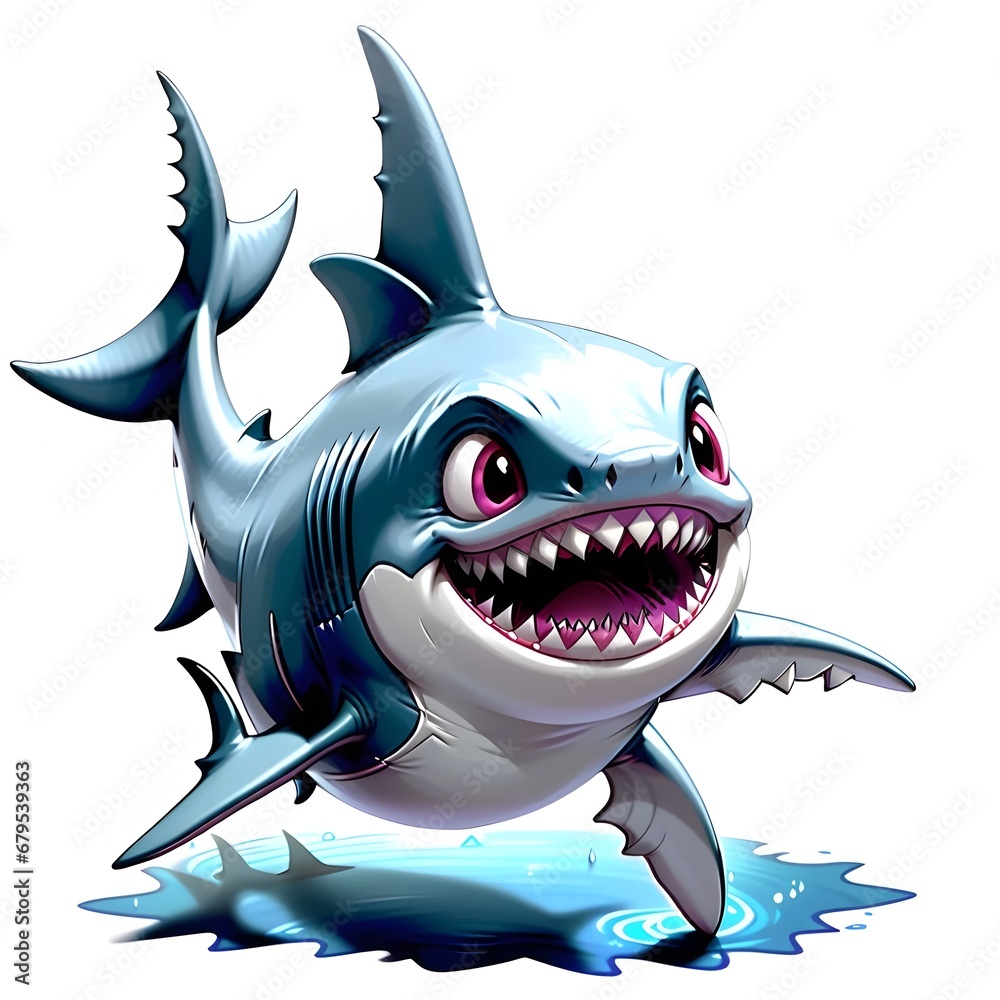 Frightening Fairy Tale: Scary Baby Shark in a Fantastical World