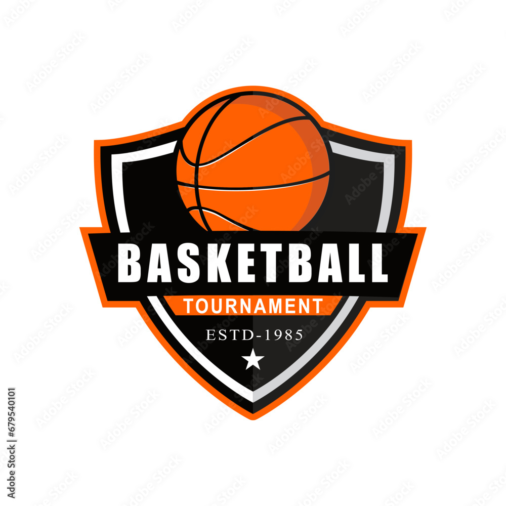 basketball club vector logo template