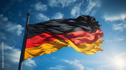 Germany National Flag. Flag of Germany. The federal flag shall be black, red and gold. Bundesflagge photo