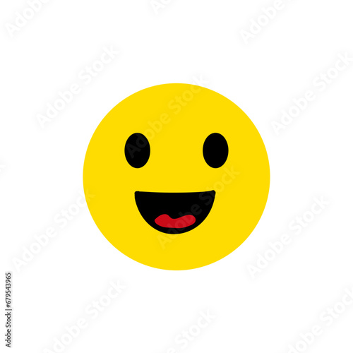 emoticon smile icons. Cartoon emoji. Vector emoticon