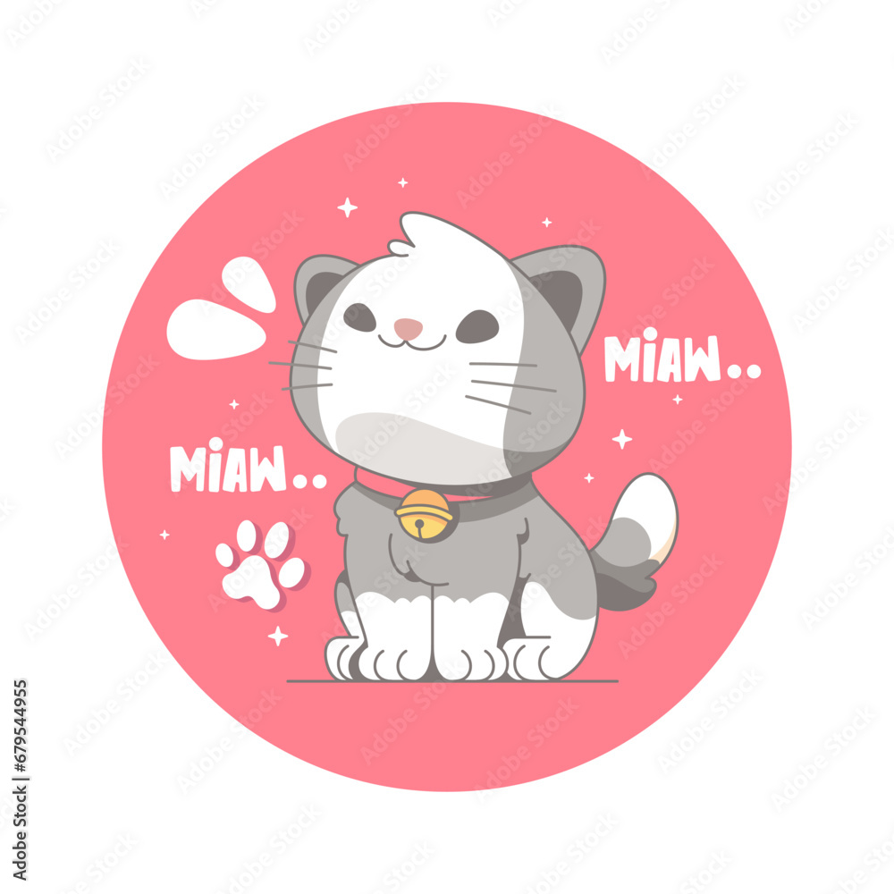 meme cat cartoon vector background meme cat cartoon vector background