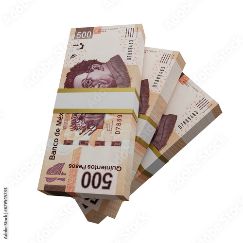 Mexican Pesos, bank notes, currency bills, money background