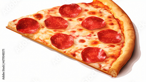 A Slice Of Pepperoni Pizza
